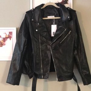 Faux Leather Jacket